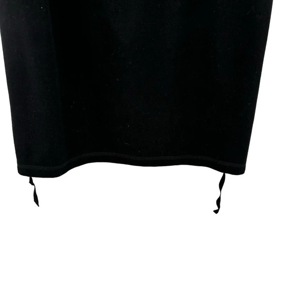 Adeptt Adira Skirt Asymmetric‎ Pencil Drawstring Midi Cotton Black Size Large - Picture 11 of 14